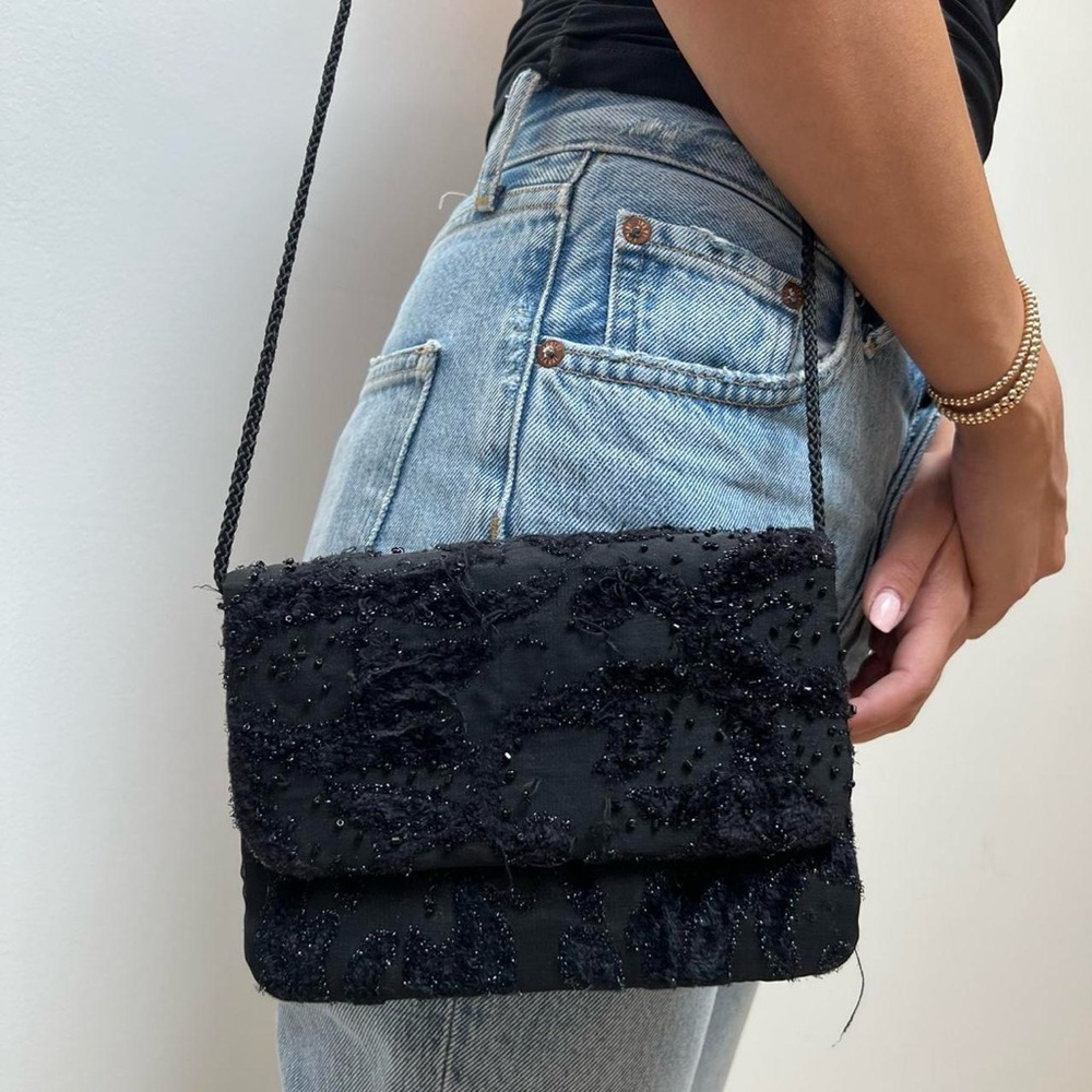 black vintage shoulder bag - Picture 7 of 7